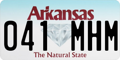 AR license plate 041MHM