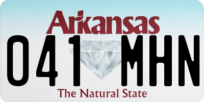 AR license plate 041MHN