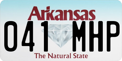 AR license plate 041MHP