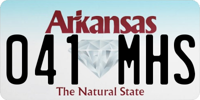 AR license plate 041MHS