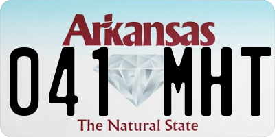 AR license plate 041MHT