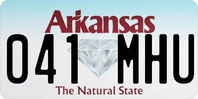 AR license plate 041MHU