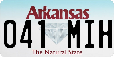 AR license plate 041MIH