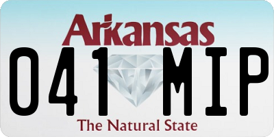 AR license plate 041MIP