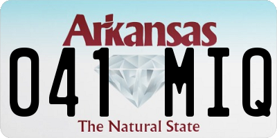 AR license plate 041MIQ