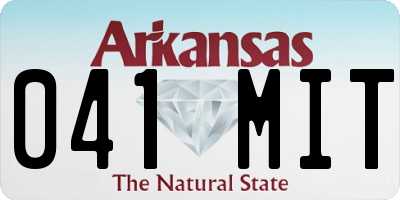 AR license plate 041MIT