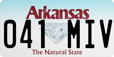 AR license plate 041MIV