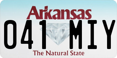 AR license plate 041MIY