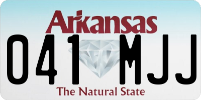 AR license plate 041MJJ