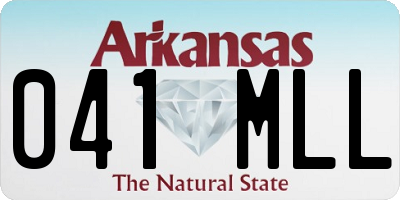 AR license plate 041MLL