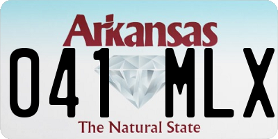 AR license plate 041MLX