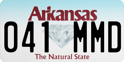 AR license plate 041MMD