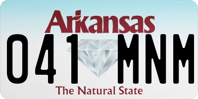 AR license plate 041MNM