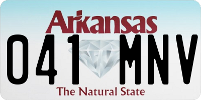 AR license plate 041MNV