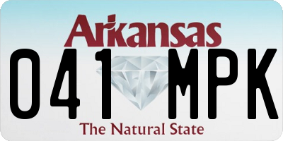 AR license plate 041MPK