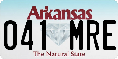 AR license plate 041MRE