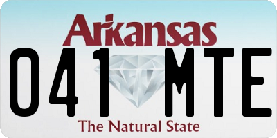 AR license plate 041MTE