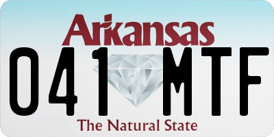 AR license plate 041MTF