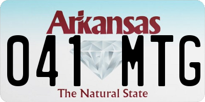 AR license plate 041MTG
