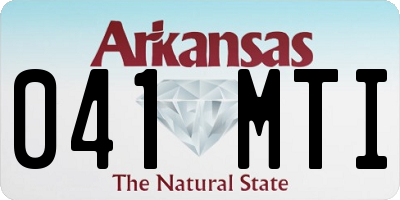 AR license plate 041MTI