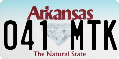 AR license plate 041MTK