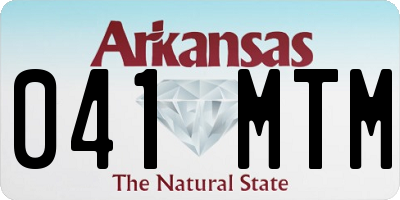 AR license plate 041MTM