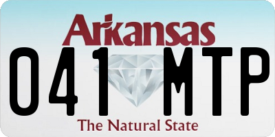 AR license plate 041MTP