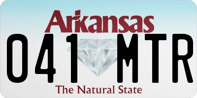 AR license plate 041MTR