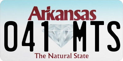 AR license plate 041MTS