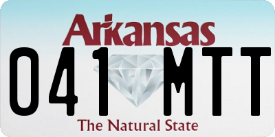 AR license plate 041MTT