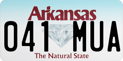 AR license plate 041MUA