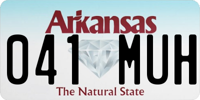 AR license plate 041MUH