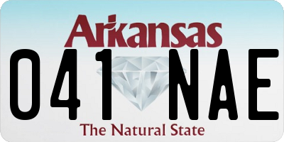 AR license plate 041NAE