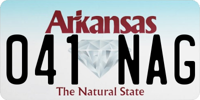 AR license plate 041NAG