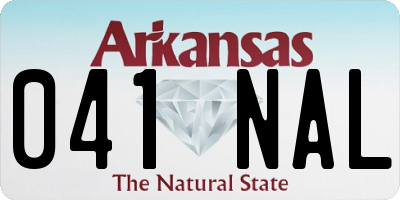 AR license plate 041NAL