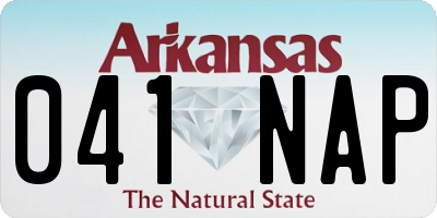 AR license plate 041NAP