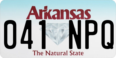 AR license plate 041NPQ