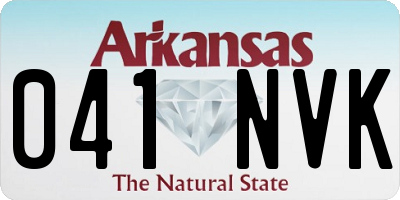 AR license plate 041NVK