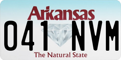 AR license plate 041NVM