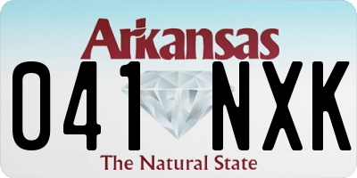 AR license plate 041NXK