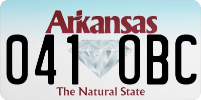 AR license plate 041OBC