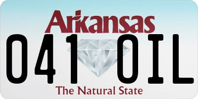 AR license plate 041OIL