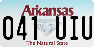 AR license plate 041UIU