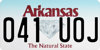 AR license plate 041UOJ