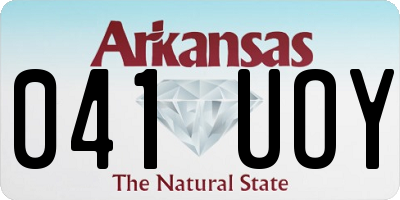 AR license plate 041UOY