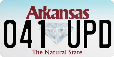 AR license plate 041UPD