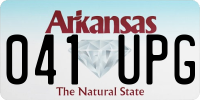 AR license plate 041UPG