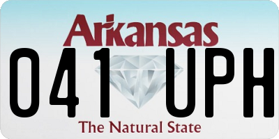 AR license plate 041UPH