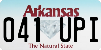 AR license plate 041UPI