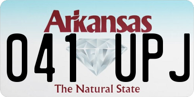 AR license plate 041UPJ